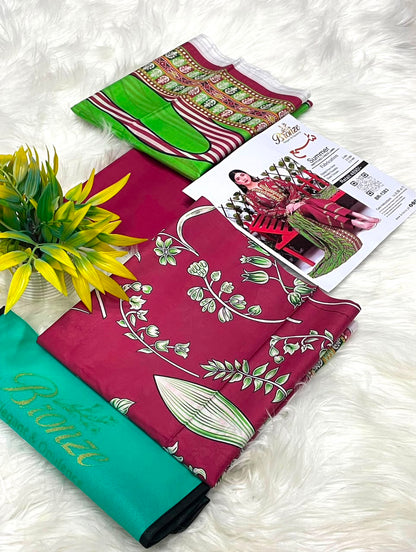 Bronze by Shama Printed Lawn 3PC – Latest Volume 2026
