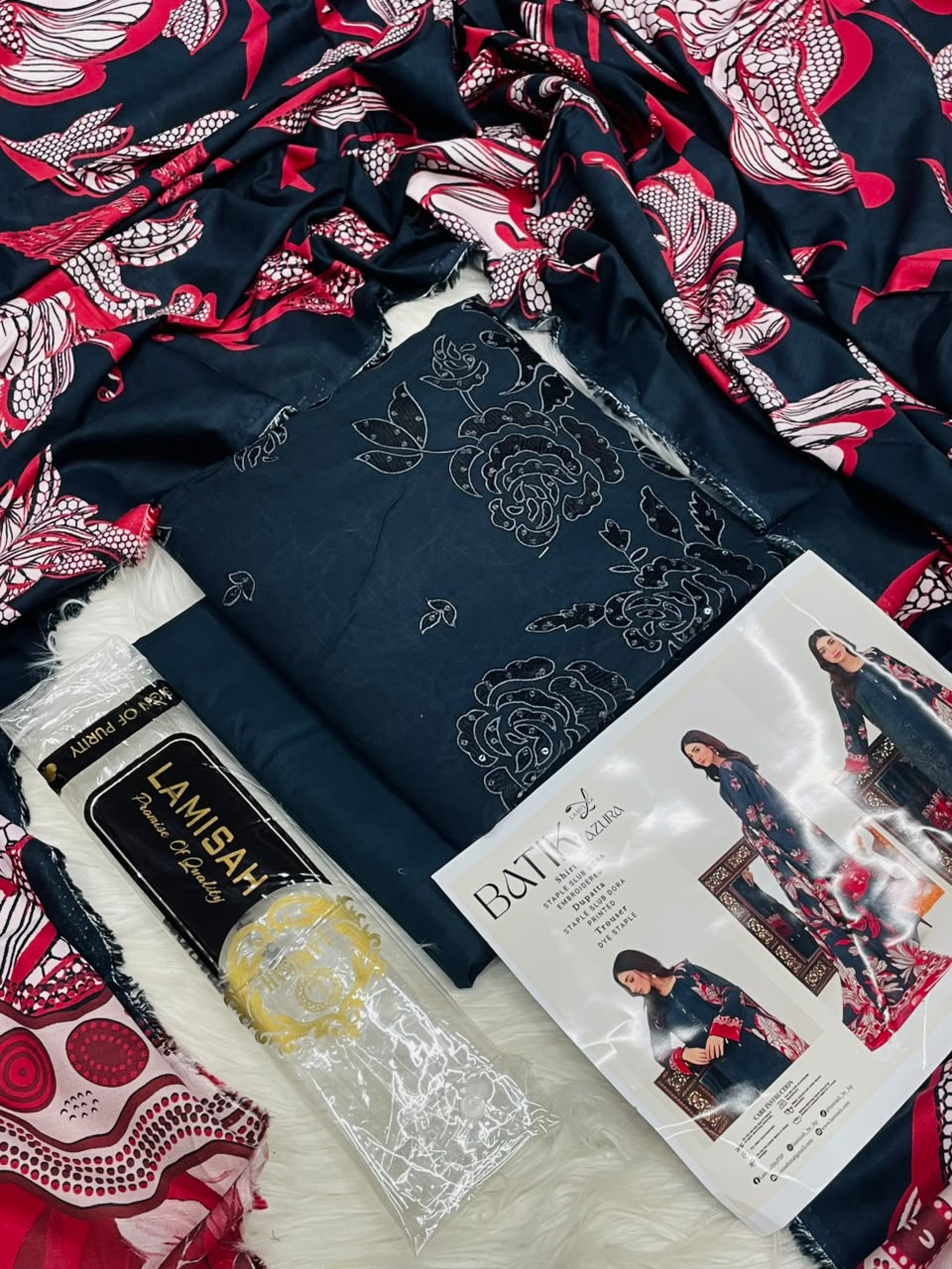 Batik By Azura Slub Embroidered Linen 3PC Winter Collection