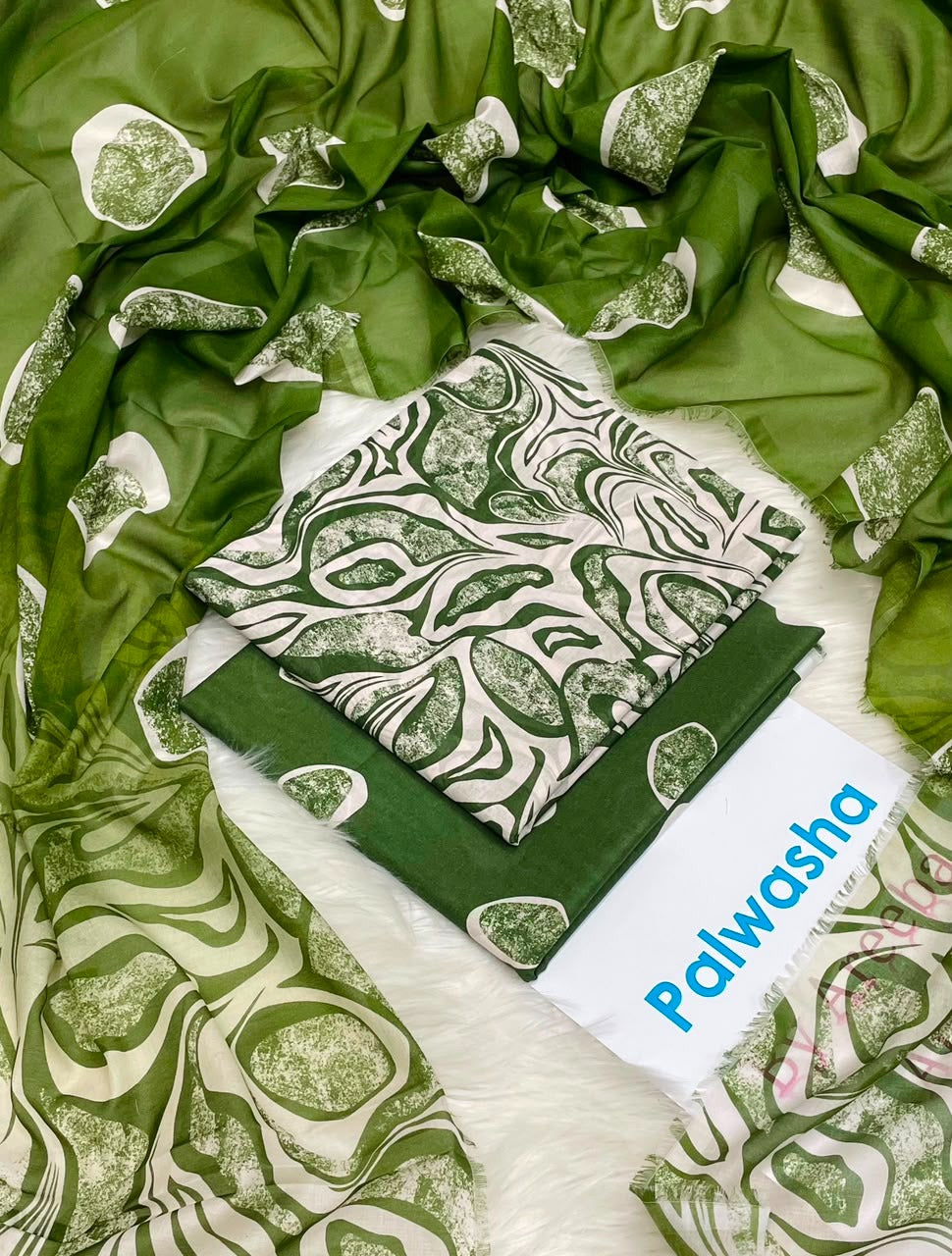 Palwasha By Areeba Digital Printed Unstitched Lawn 3PC