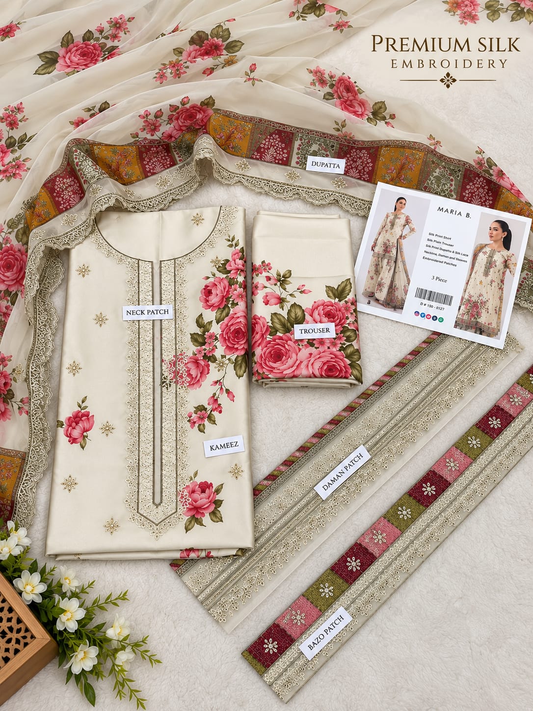 Mix Brands Lux Silk Emb 3PC Collection 2026 | Super Wholesale