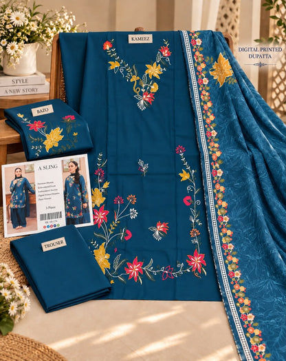 Mix Brand Luxury Dhanak Emb 3PC Winter Collection 2026 | Super Wholesale