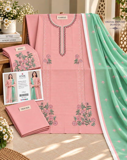 Mix Brand Luxury Dhanak Emb 3PC Winter Collection 2026 | Super Wholesale
