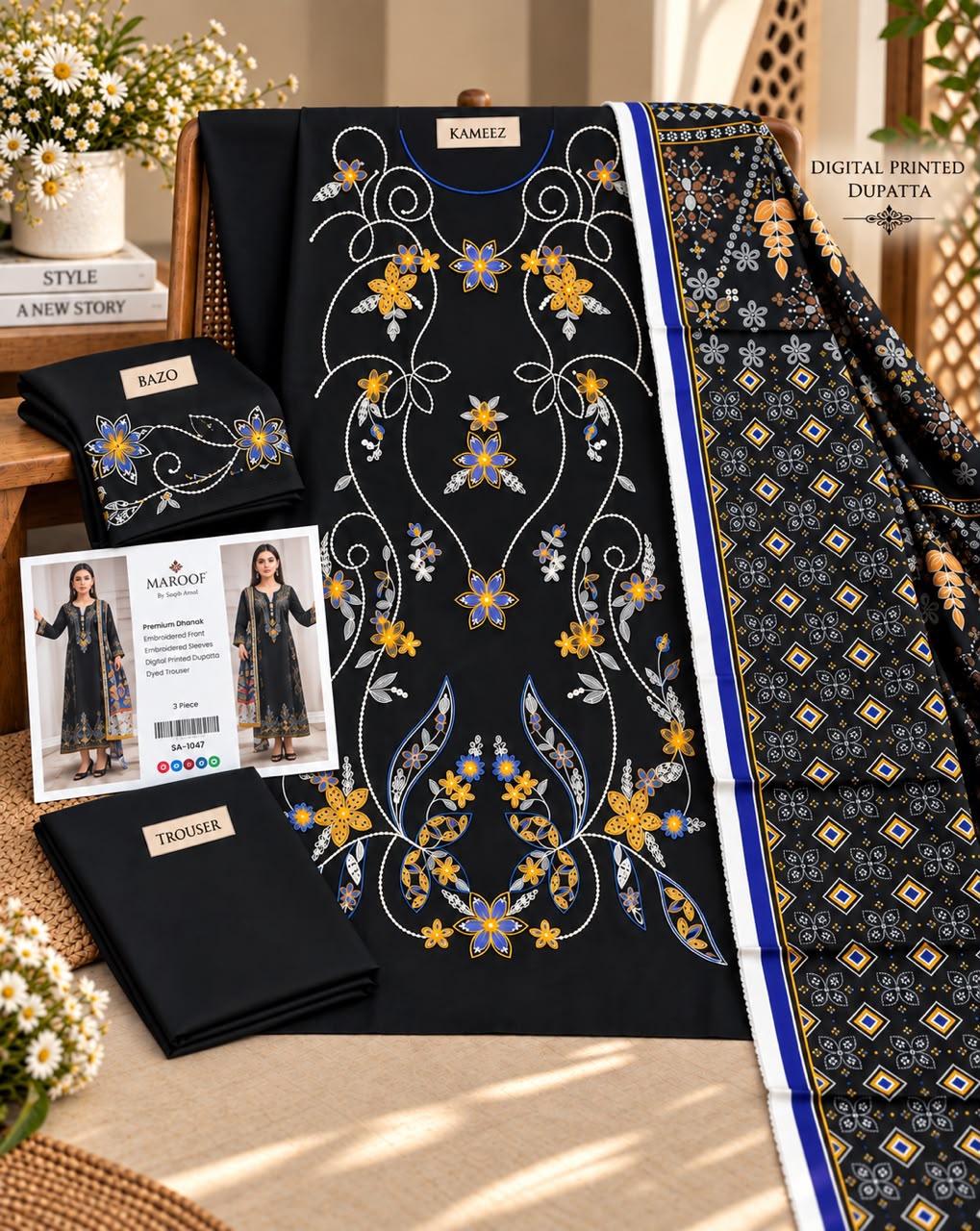 Mix Brand Luxury Dhanak Emb 3PC Winter Collection 2026 | Super Wholesale