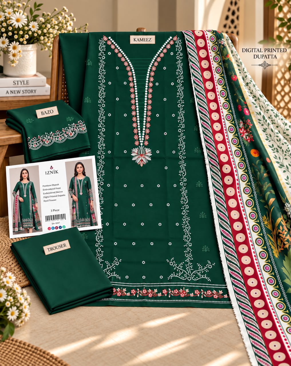 Mix Brand Luxury Dhanak Emb 3PC Winter Collection 2026 | Super Wholesale
