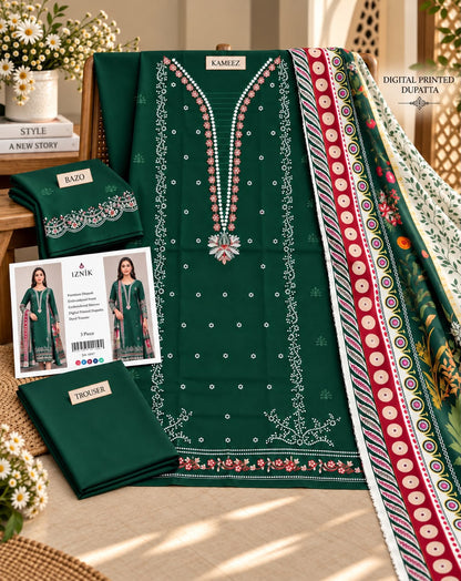 Mix Brand Luxury Dhanak Emb 3PC Winter Collection 2026 | Super Wholesale