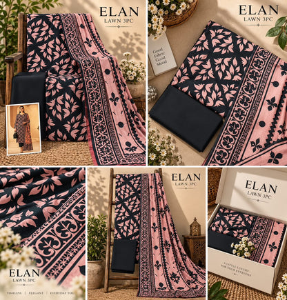 Elaan Premium Lawn 3PC Collection 2026 | Super Wholesale