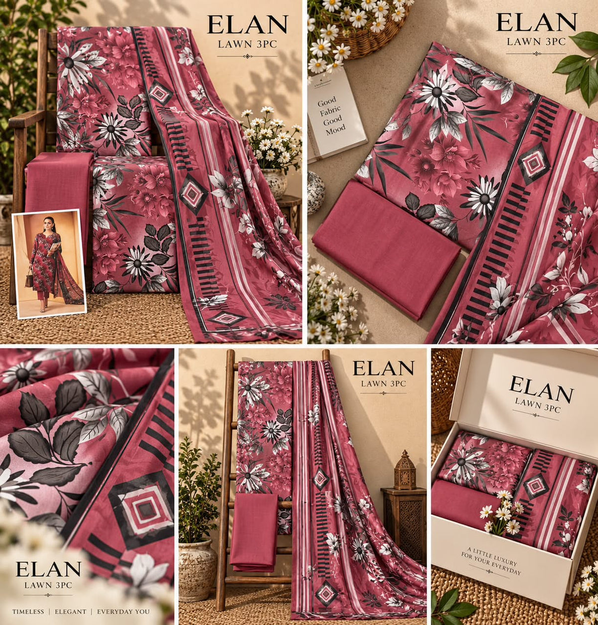 Elaan Premium Lawn 3PC Collection 2026 | Super Wholesale