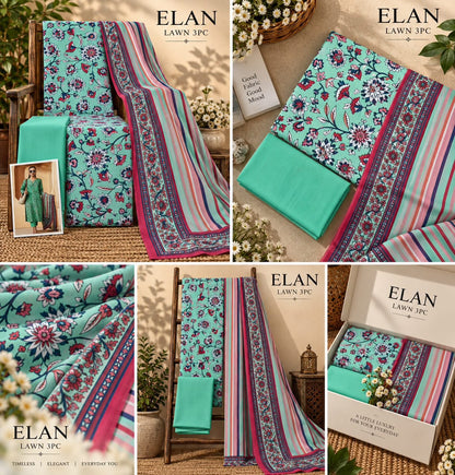 Elaan Premium Lawn 3PC Collection 2026 | Super Wholesale