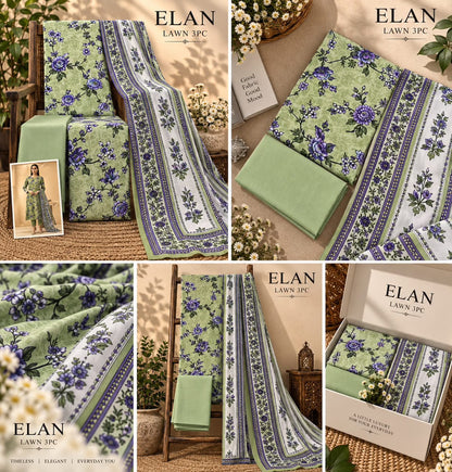 Elaan Premium Lawn 3PC Collection 2026 | Super Wholesale