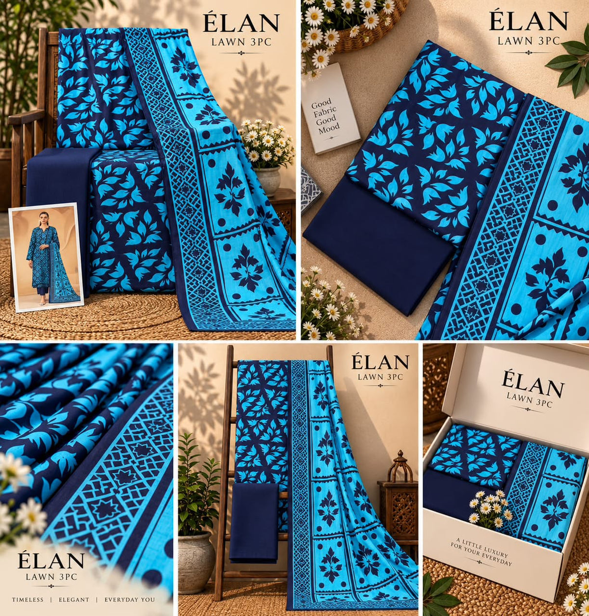 Elaan Premium Lawn 3PC Collection 2026 | Super Wholesale