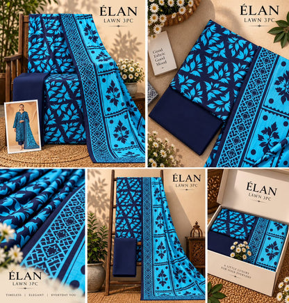 Elaan Premium Lawn 3PC Collection 2026 | Super Wholesale