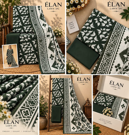 Elaan Premium Lawn 3PC Collection 2026 | Super Wholesale