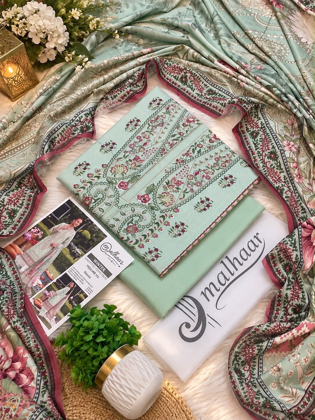 Malhaar Premium Printed Linen 4PC Winter Collection 2026-27 | Super Wholesale