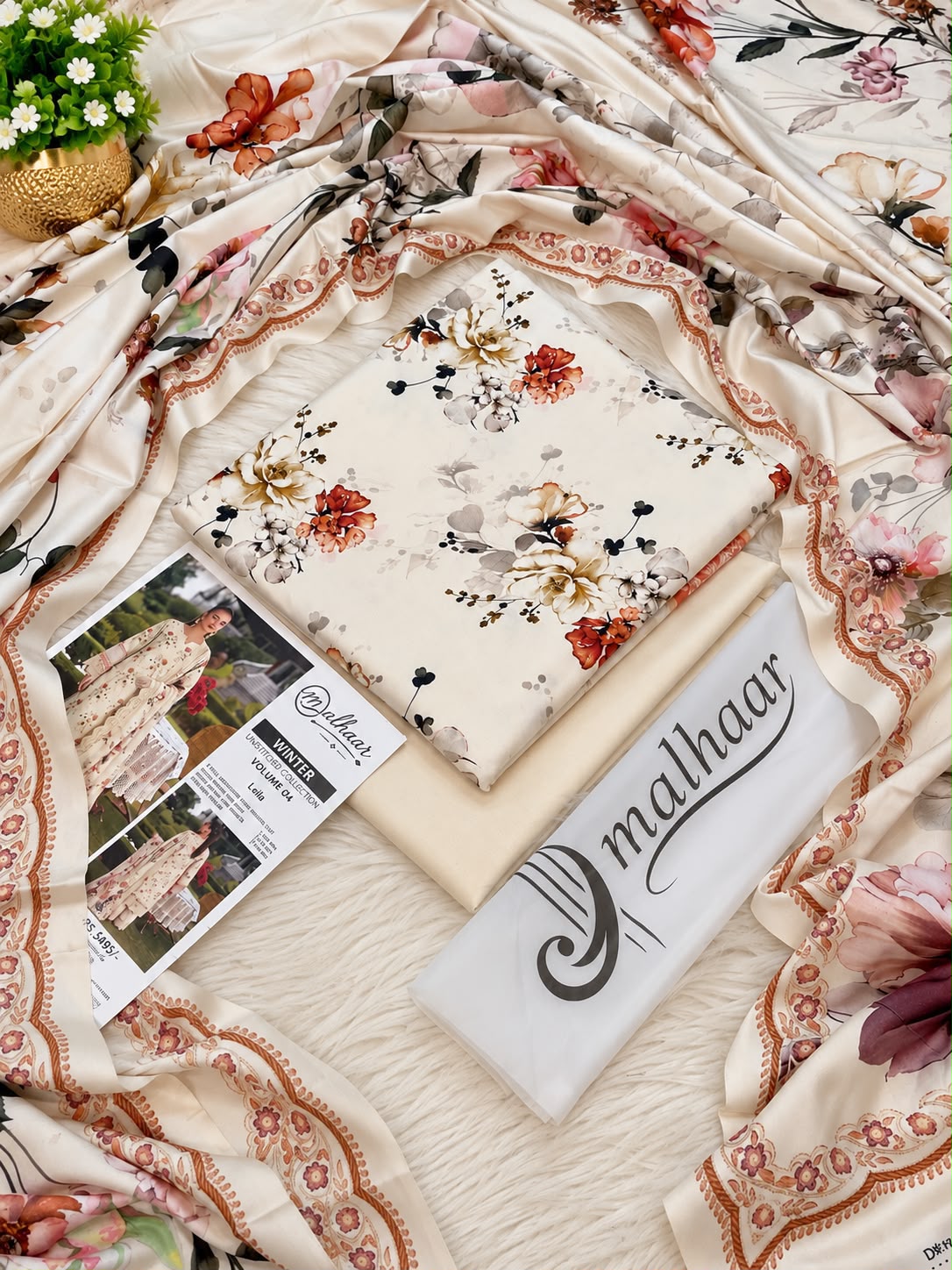 Malhaar Premium Printed Linen 4PC Winter Collection 2026-27 | Super Wholesale