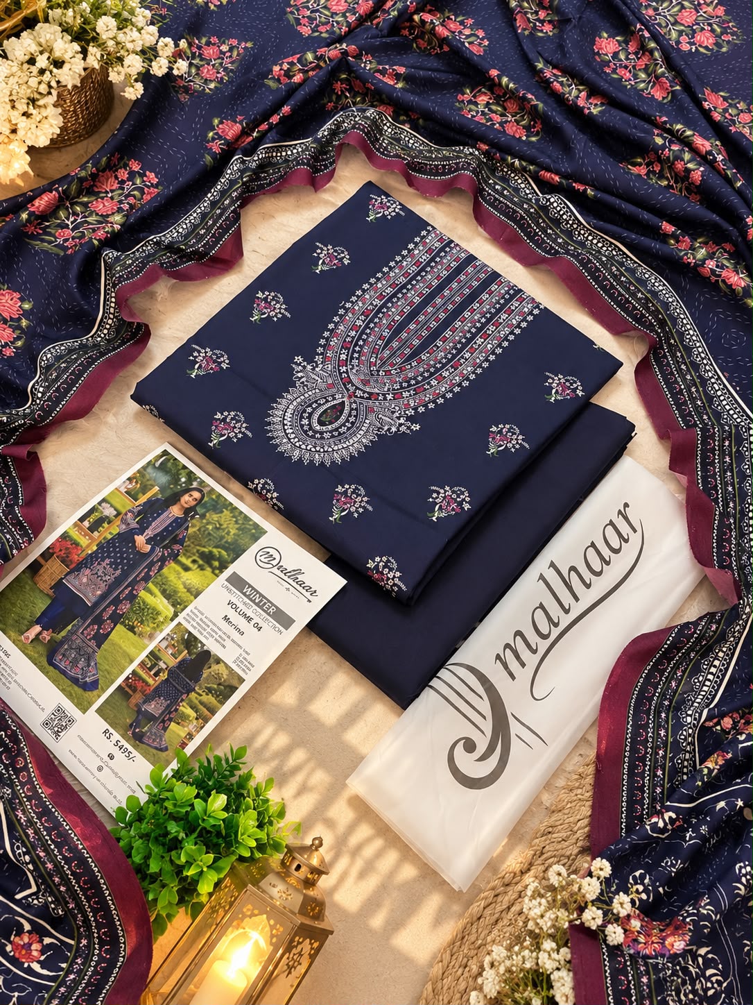 Malhaar Premium Printed Linen 4PC Winter Collection 2026-27 | Super Wholesale