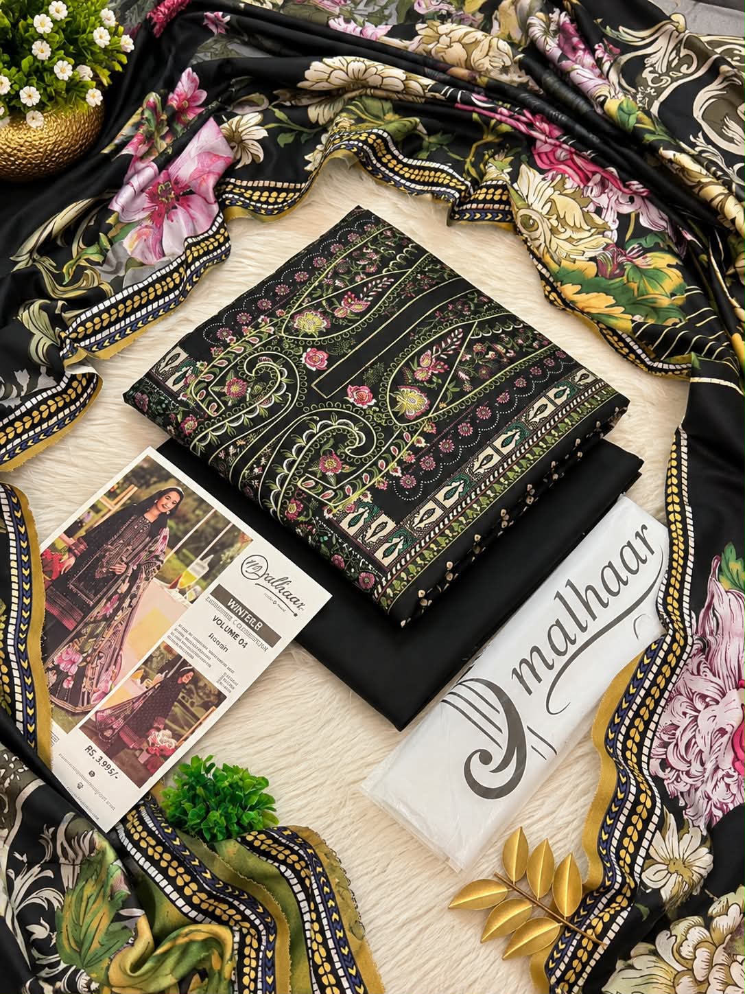 Malhaar Premium Printed Linen 4PC Winter Collection 2026-27 | Super Wholesale