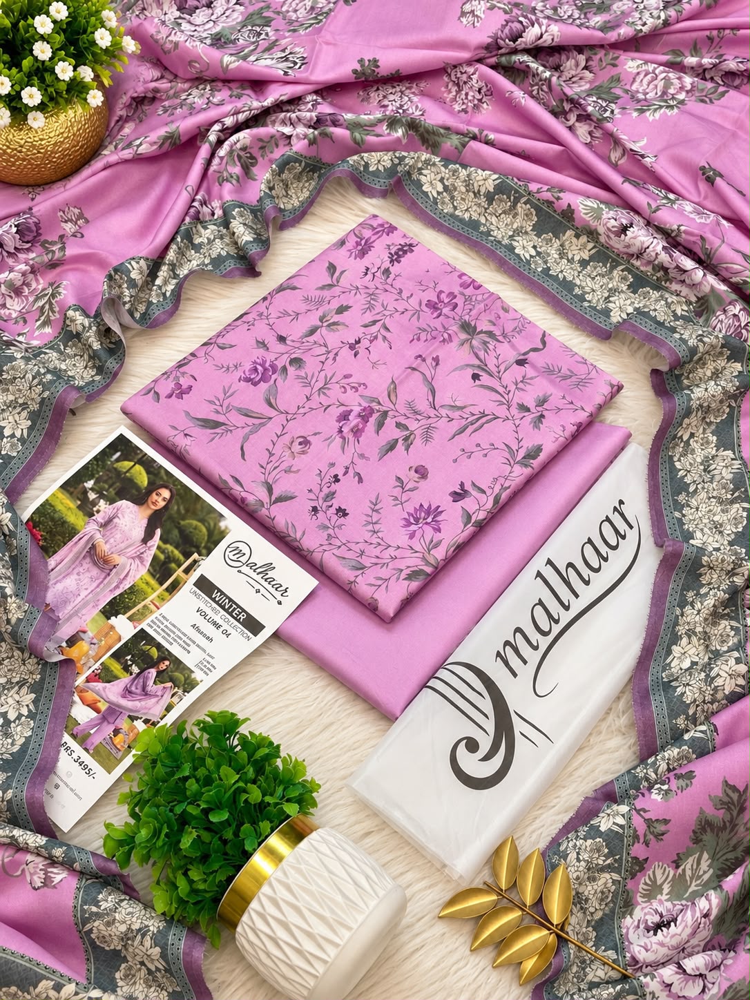 Malhaar Premium Printed Linen 4PC Winter Collection 2026-27 | Super Wholesale