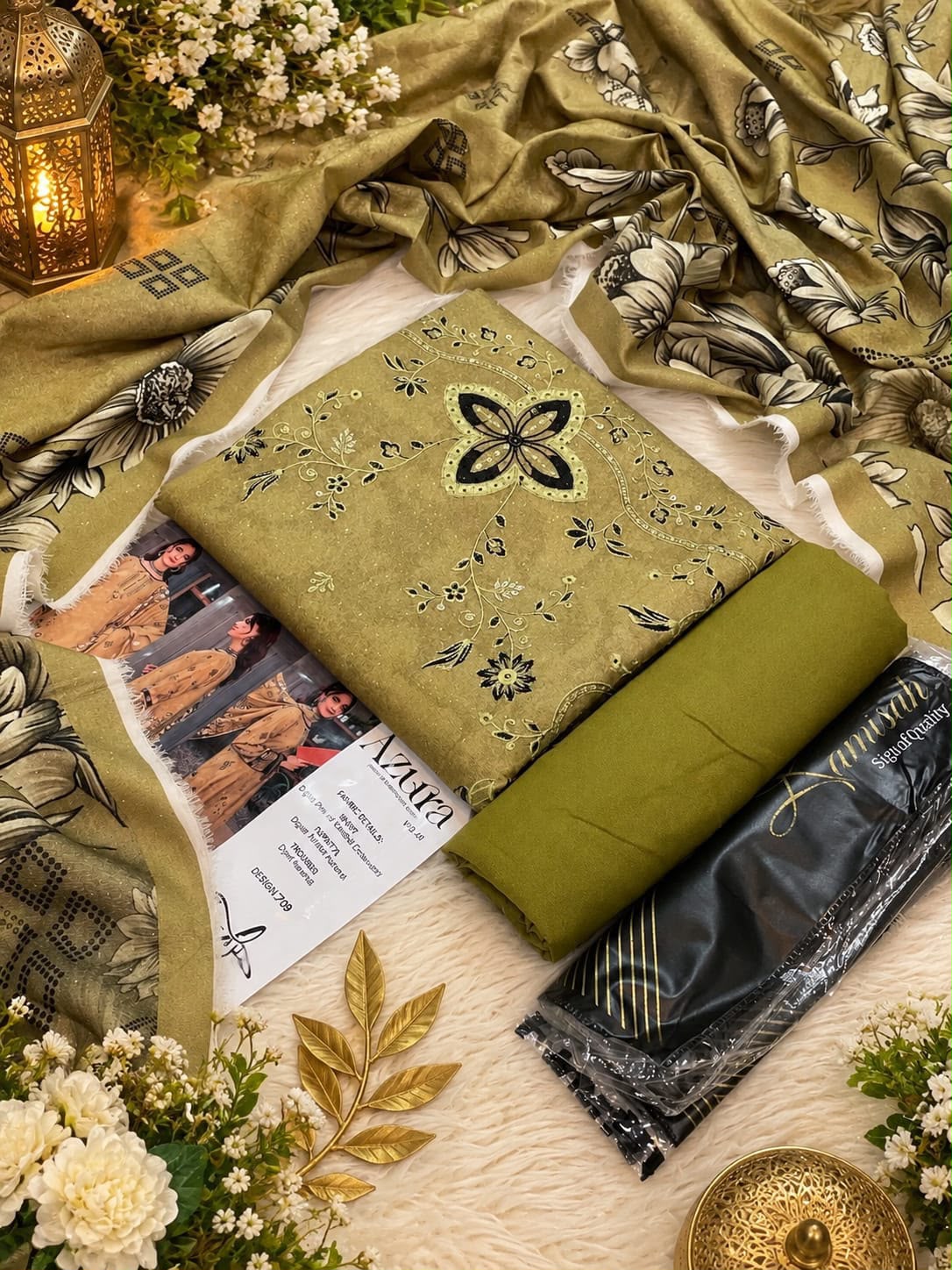 Lamisah Azura Karandi Emb 3PC Collection 2026 | Super Wholesale