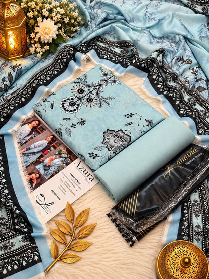 Lamisah Azura Karandi Emb 3PC Collection 2026 | Super Wholesale