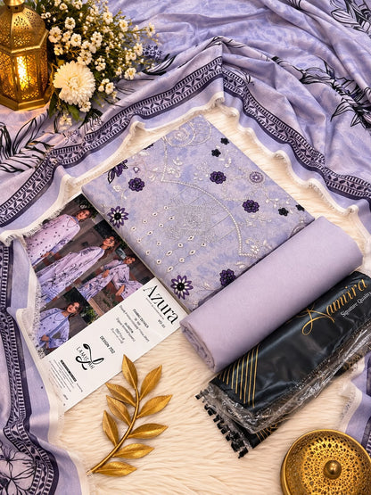 Lamisah Azura Karandi Emb 3PC Collection 2026 | Super Wholesale