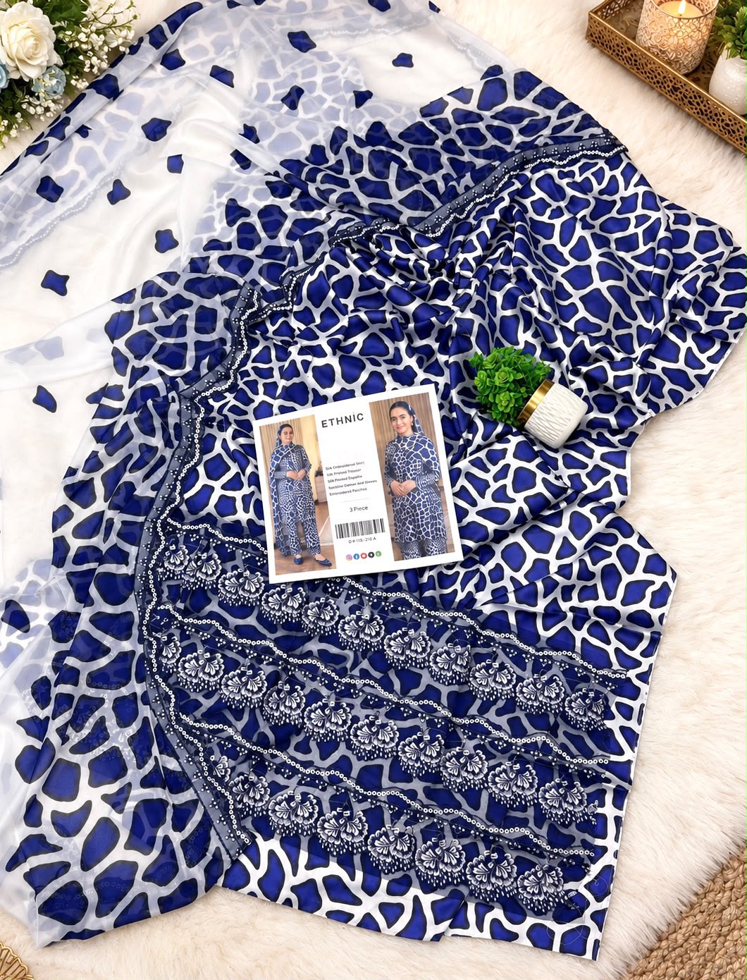 Mix Brand Luxury Silk Emb 3PC Vol-5 | Super Wholesale