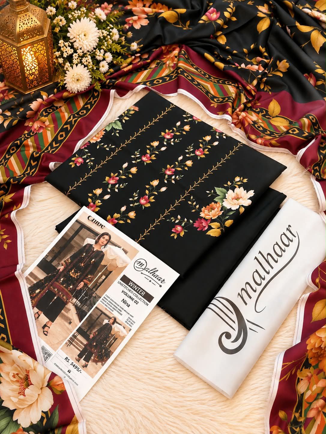 Malhaar Premium Printed Linen 4PC Winter Collection Vol-2 2026-27 | Super Wholesale