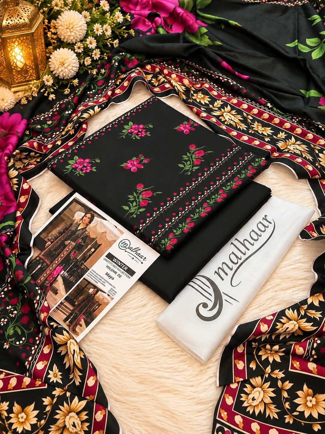 Malhaar Premium Printed Linen 4PC Winter Collection Vol-2 2026-27 | Super Wholesale
