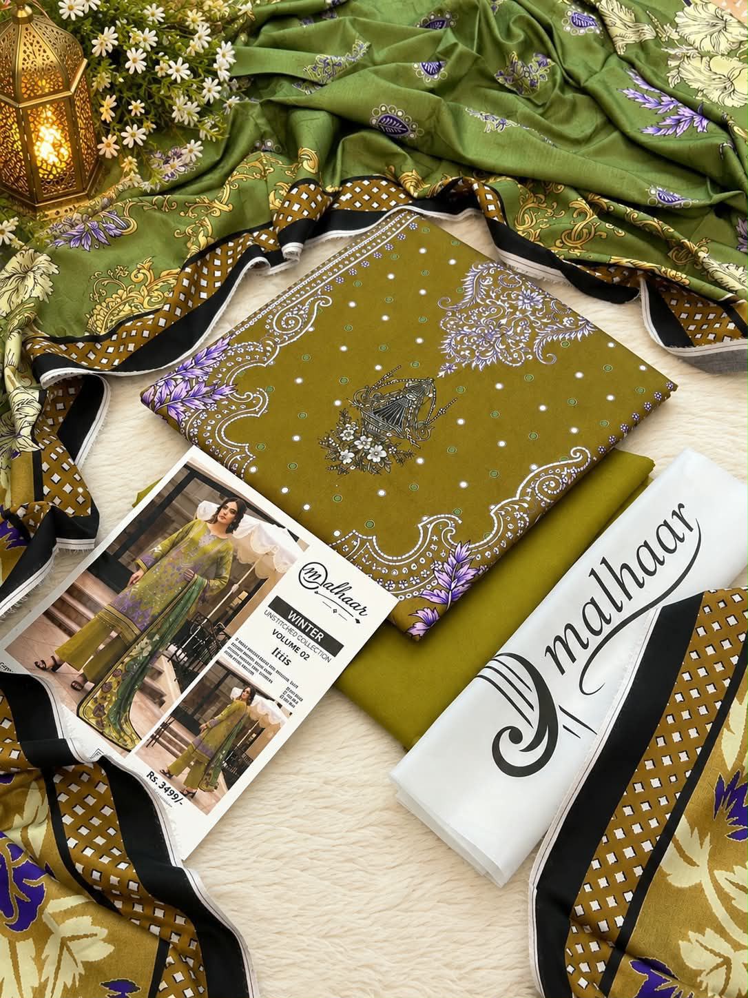 Malhaar Premium Printed Linen 4PC Winter Collection Vol-2 2026-27 | Super Wholesale