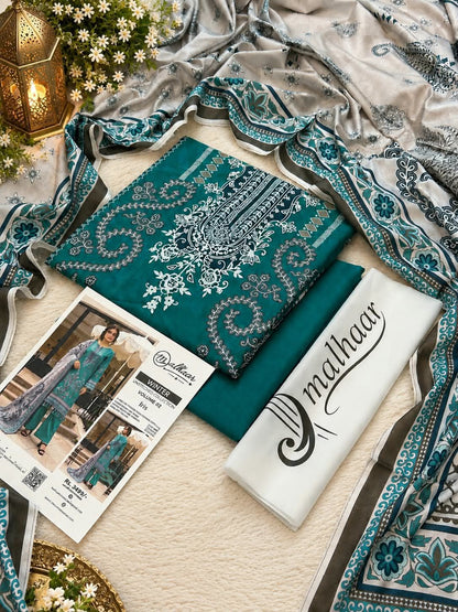 Malhaar Premium Printed Linen 4PC Winter Collection Vol-2 2026-27 | Super Wholesale