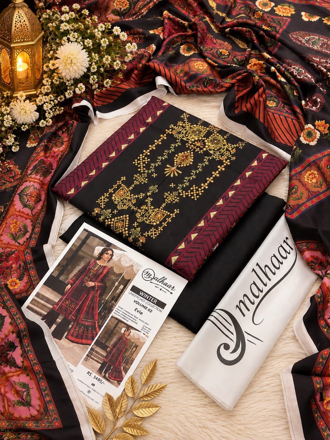 Malhaar Premium Printed Linen 4PC Winter Collection Vol-2 2026-27 | Super Wholesale
