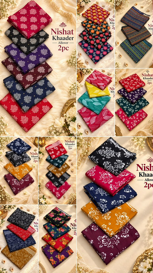 Nishat Printed Khaddar 2PC Winter Collection 2026-27 | Super Wholesale
