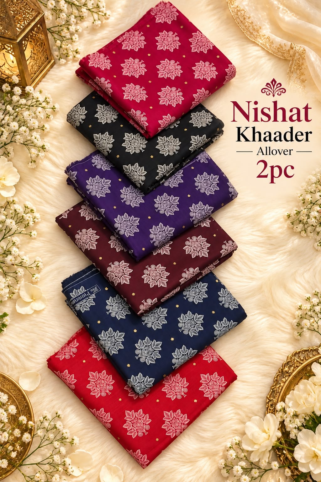 Nishat Printed Khaddar 2PC Winter Collection 2026-27 | Super Wholesale