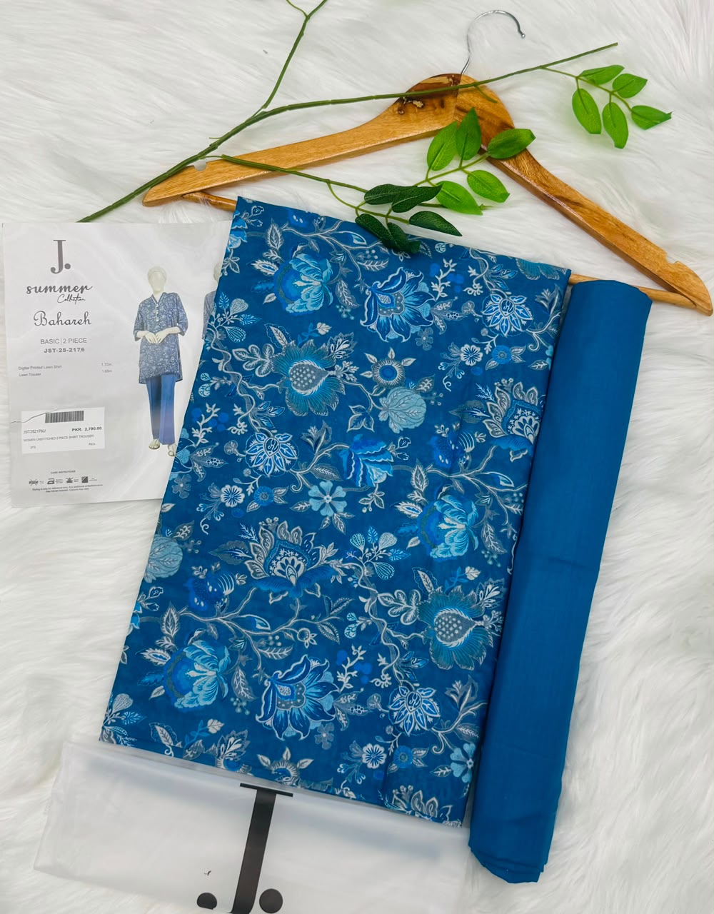 J. Unstitched Lawn 2PC – Wholesale Suits