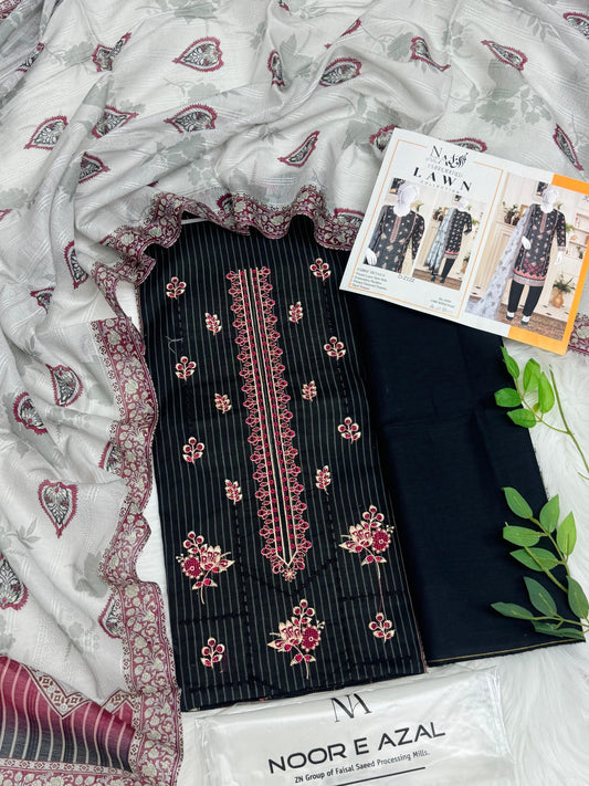 Noor E Azal Embroidered Lawn 3PC – Wholesale Suits